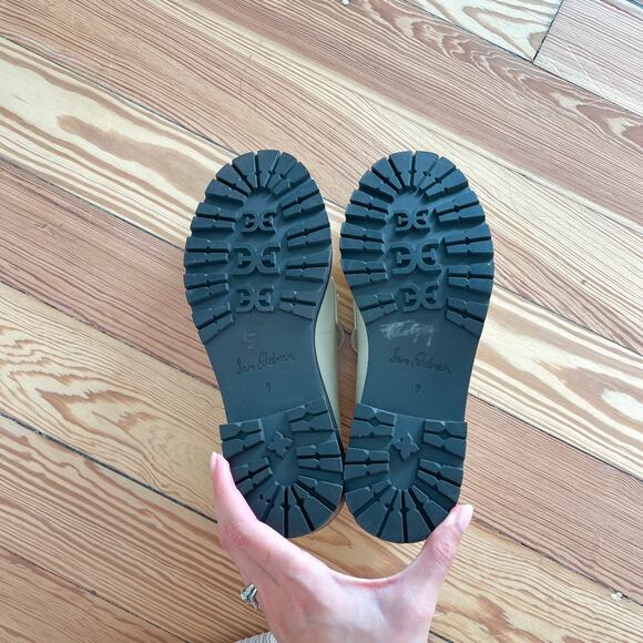 Sam Edelman - Taelor Chained Lug-Sole Leather Loafers - Picture 12 of 15